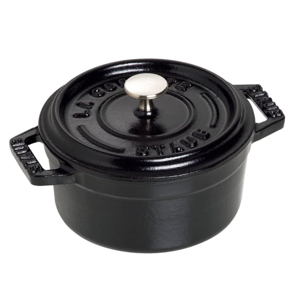 Staub USA 1101025 Black Matte Cast Iron 0.25 Qt Mini Round Staub USA 1101025 Black Matte Cast Iron 0.25 Qt Mini Round