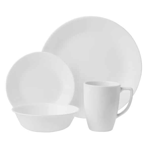 Corelle dinnerware set new arrivals winter frost white