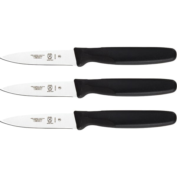Millennia Paring Knife Set, 3, Stainless Steel, 3-Pack, Mercer