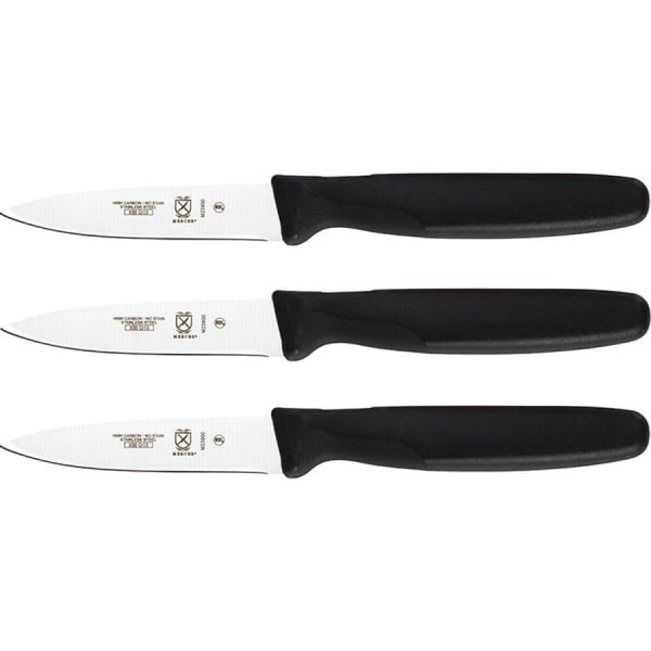 Mercer Culinary Millennia Slim Paring Knife with White Handle, 3 inch