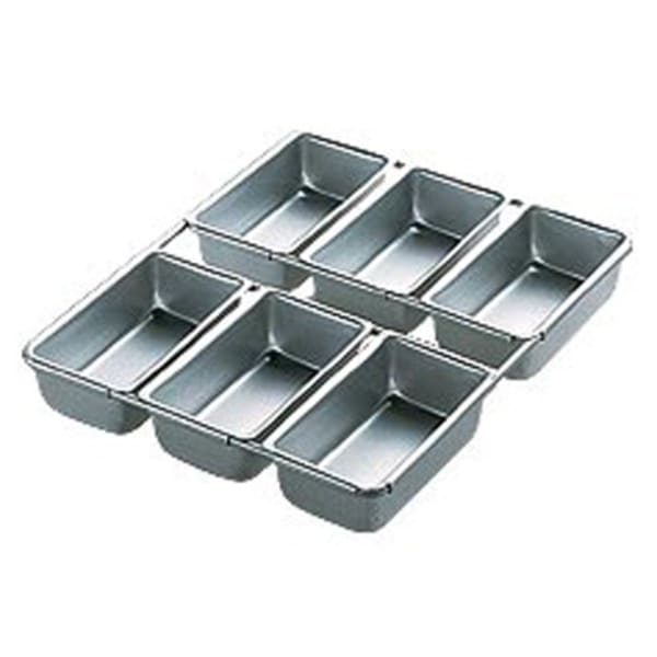 Mini Loaf Pan-6 Cavity 4.5X2.5X1.5, Pk 1, Wilton 