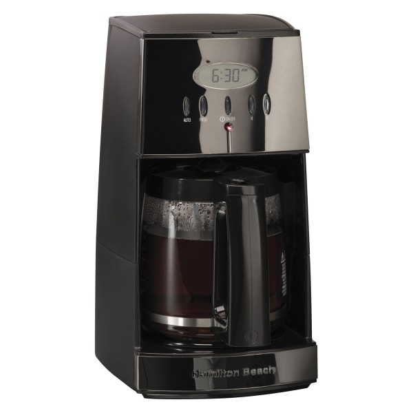 Hamilton Beach 12-Cup Black Residential Drip Coffee Maker in the