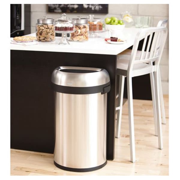 simplehuman 60-Liter Brushed Stainless Steel Kitchen Trash Can