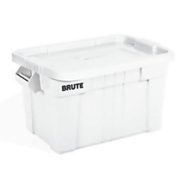 Rubbermaid 20 Gal Brute Tote With Lid