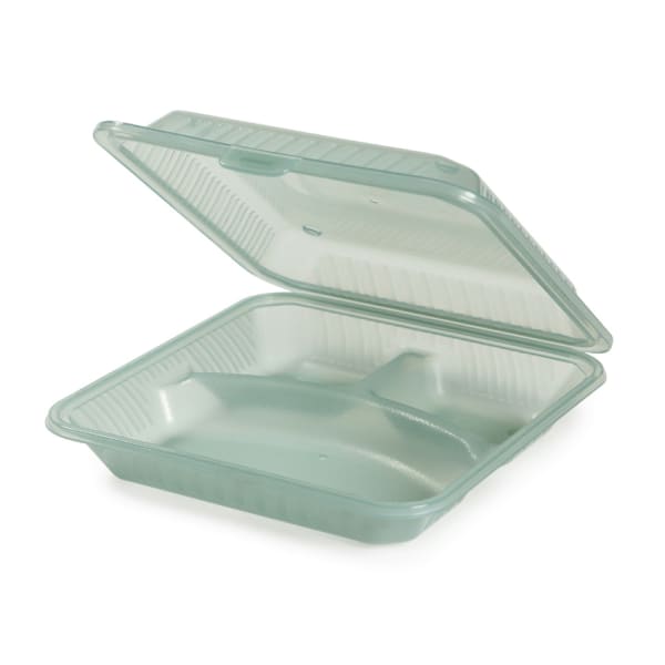 Takeaway Food Storage Containers Disposable Containers 3 Compartments