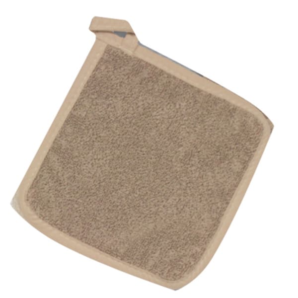 John Ritzenthaler Company Classic Kitchen Terry Solid Pot Holder, Taupe,  7.5 x 7.75, Pot Holders, Kitchen Textiles, Kitchen and Table Linens, Foodservice, Open Catalog