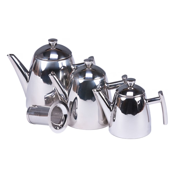 14 Ounce Mirror Finish Primo Teapot With Infuser