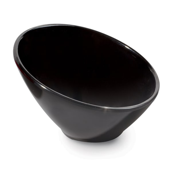 Plastic Bowls - Black Oval Serving Bowls