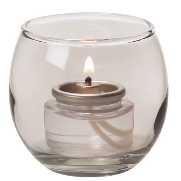 Hollowick 5119S Smoke Lustre Bubble Tealight Lamp