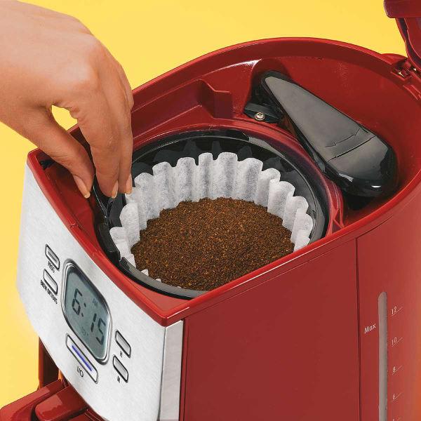 Hamilton Beach 43253R Programmable Red 12 Cup Coffee Maker