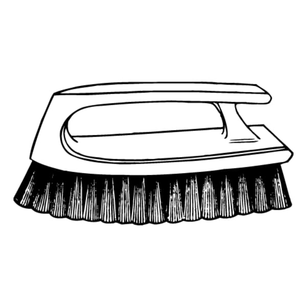 Rubbermaid Brush Scrub 6in Iron Handle