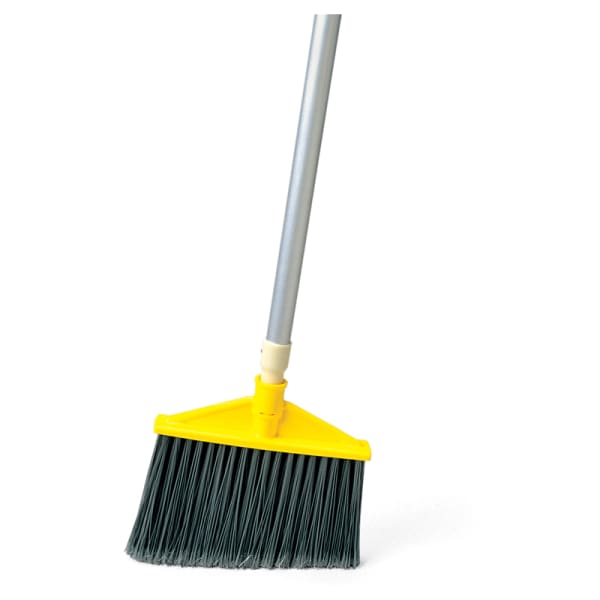 Rubbermaid Aluminum Handle Angle Broom, Gray