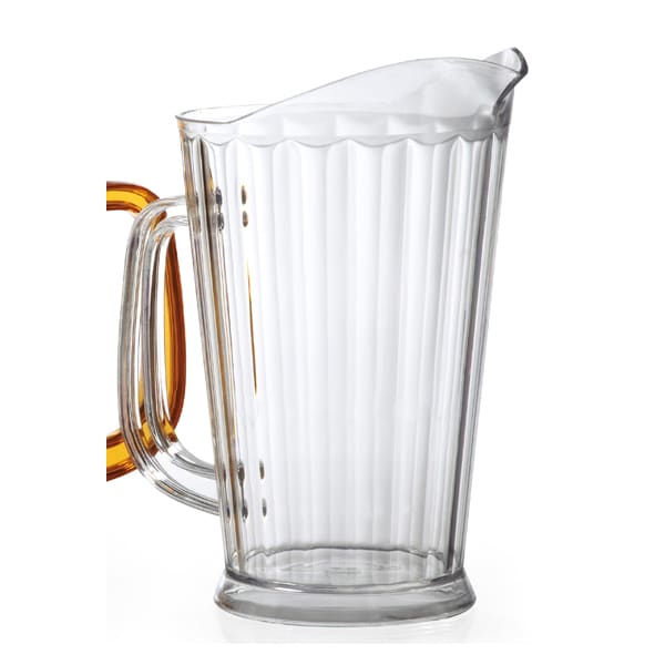 Choice 60 oz. Clear SAN Plastic Beverage Pitcher