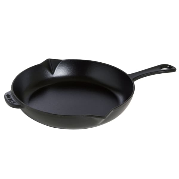 12-inch Smooth Cast Iron Skillet Seasoned 