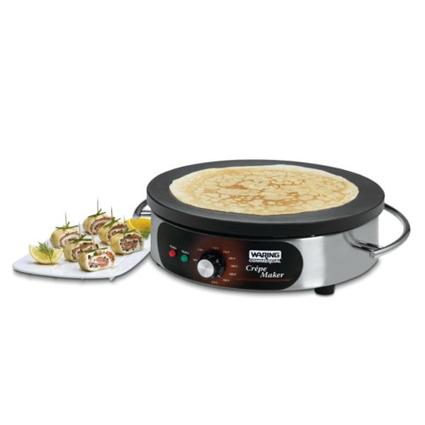 Waring Commercial Silver 16 in. Electric Crepe Maker 120-Volt 1800-Watt  Spreader and Spatula Included WSC160X - The Home Depot