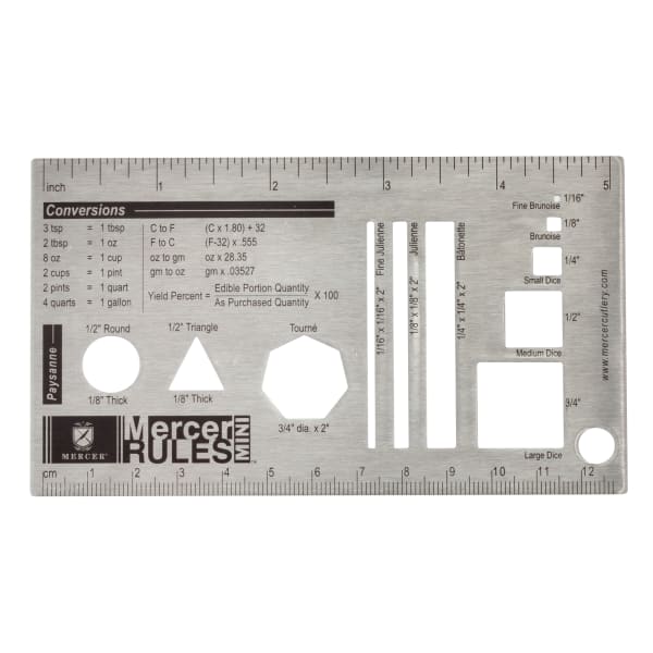 Mercer Culinary M33241 Mercer Rules™ Stainless Chef's Ruler