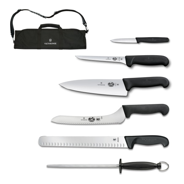 Victorinox Swiss Army Fibrox 6 Chef's Knife with Black Handle