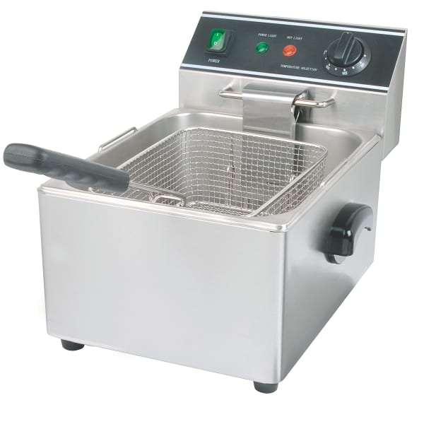 6 Liter Commercial Deep Fryer - Stainless Steel Electric 