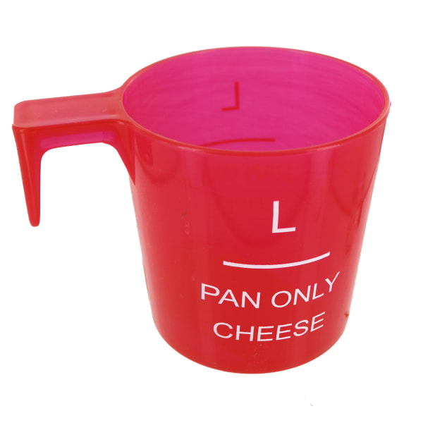 Pan Only Large Cheese Cup - Red with White Print