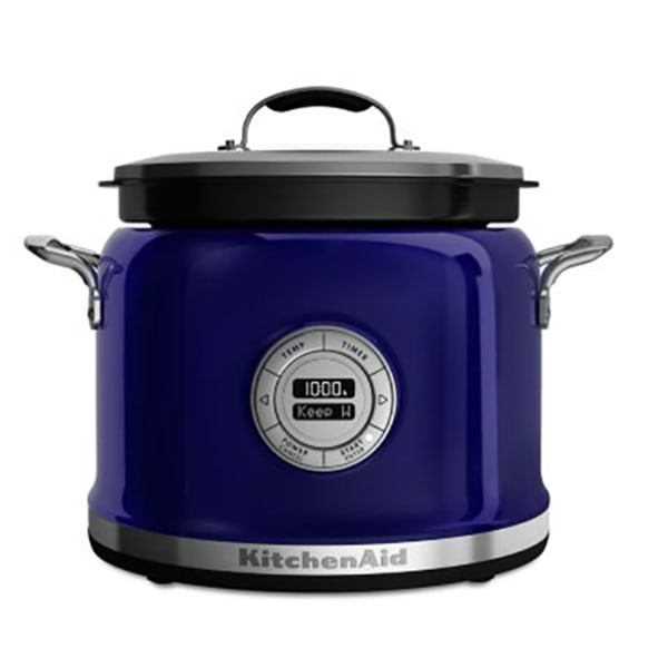 KitchenAid KMC4244QBU Cobalt Blue Multi Cooker w Stir Tower Accessory Wasserstrom