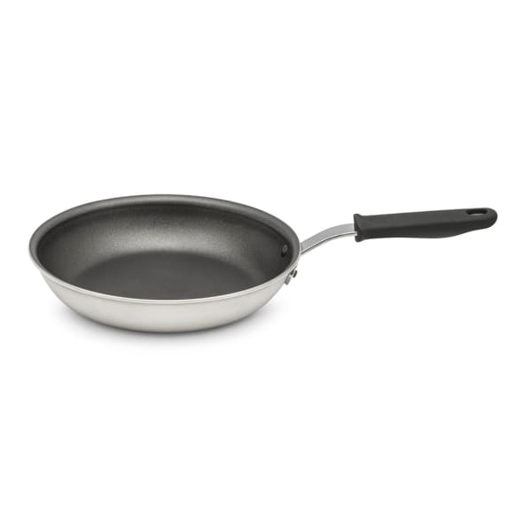 Vollrath Wear-Ever 10 Aluminum Non-Stick Fry Pan with CeramiGuard II  Coating and Black Silicone Handle 672410