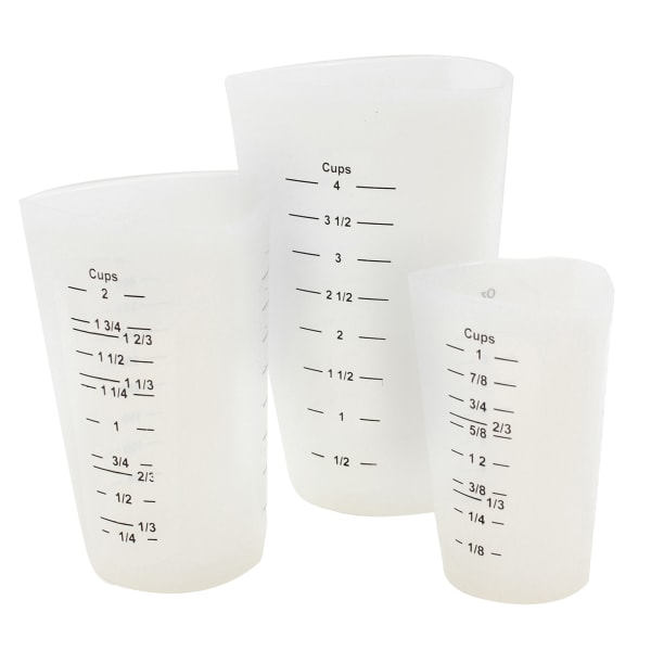 Tablecraft HSMC3 Measuring Cup Set, Silicone