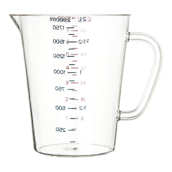 Carlisle 4314407 64 Ounce Measuring Cup - 6 / CS