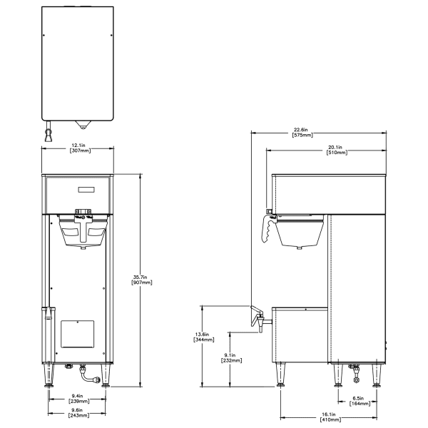 Bunn BrewWISE Single ThermoFresh TF DBC Brewer-SS 34800.0017