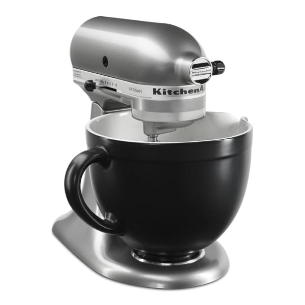 KitchenAid Stand Mixer Matte Black 5-Qt. Ceramic Mixing Bowl with Spout and  Handle + Reviews