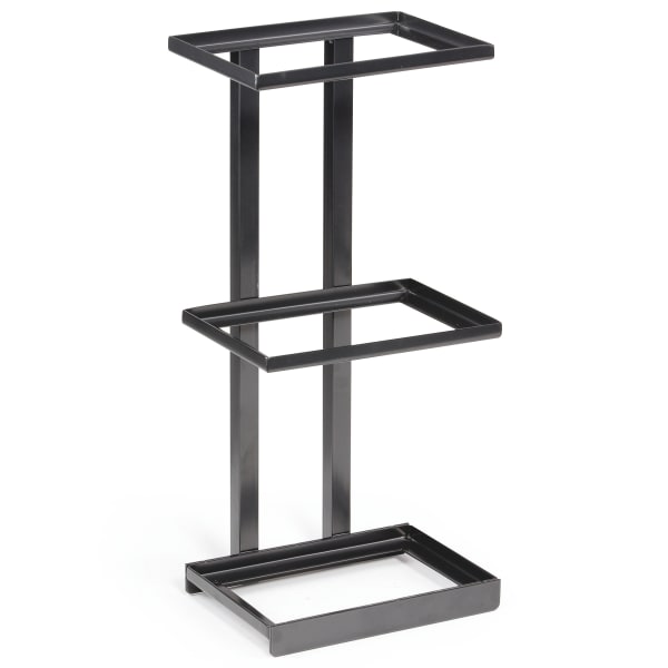 Gray 3-Tier Small Metal Shelf