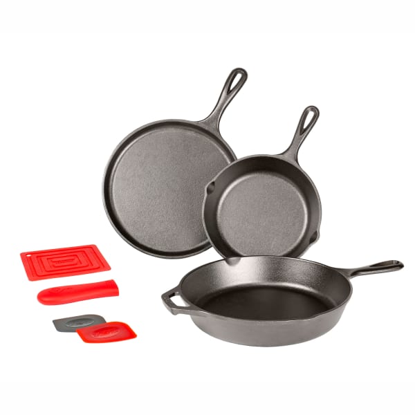 Lodge Cast-Iron Skillet - Set of 3