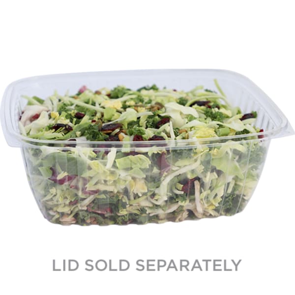 64 oz Salad To-Go Containers - Clear Plastic Disposable Salad