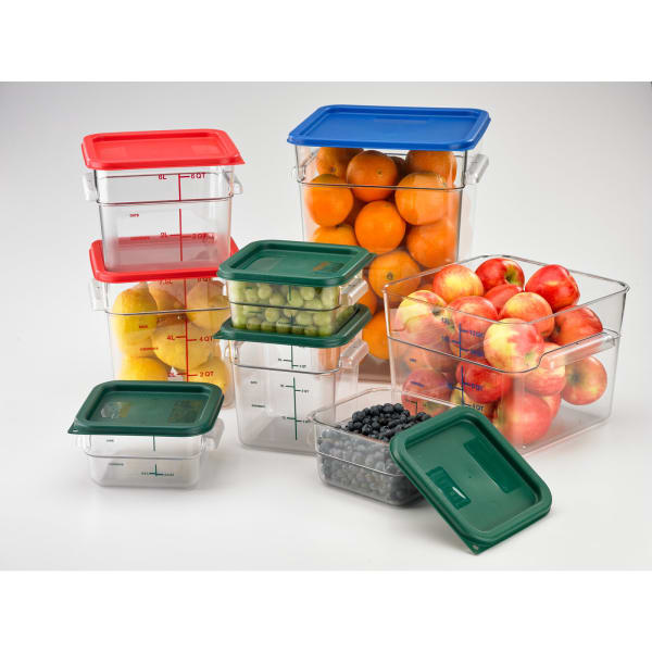 Carlisle 1195507 Squares Clear 18 Quart Food Storage Container