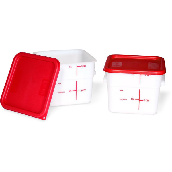 1195307 - Squares Polycarbonate Food Storage Container 8 qt - Clear