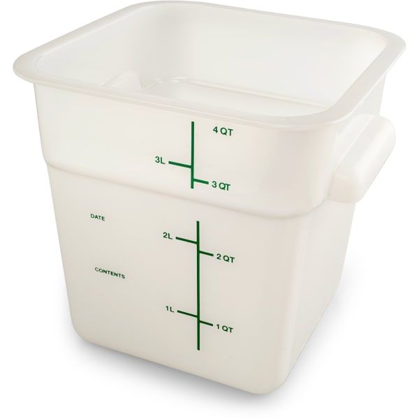 Carlisle 1197008 Squares Food Storage Container Lid Fits 2 4 qt Squares Food Storage Containers