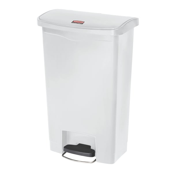 Rubbermaid 13-Gallons White Plastic Kitchen Trash Can with Lid Indoor in  the Trash Cans department at