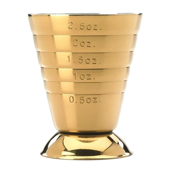 Mercer Culinary M37069GD Barfly Gold 2.5 Ounce Measuring Cup