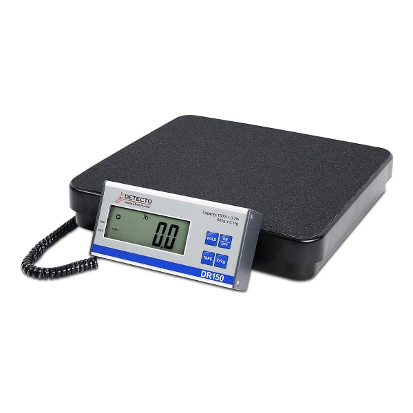 Detecto Scale DR150 150 Lb. 12 x 12 Electronic Receiving Scale