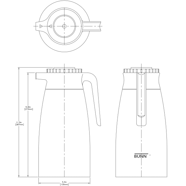 Bunn 64 oz. Stainless Steel Thermal Pitcher