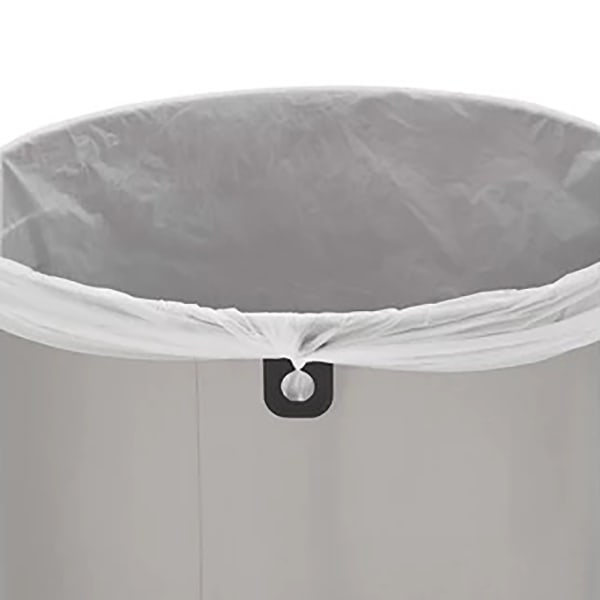 Rubbermaid Refine Stainless Steel Indoor Trash Can with Open Lid, 23 Gallon,  Silver (2147584)