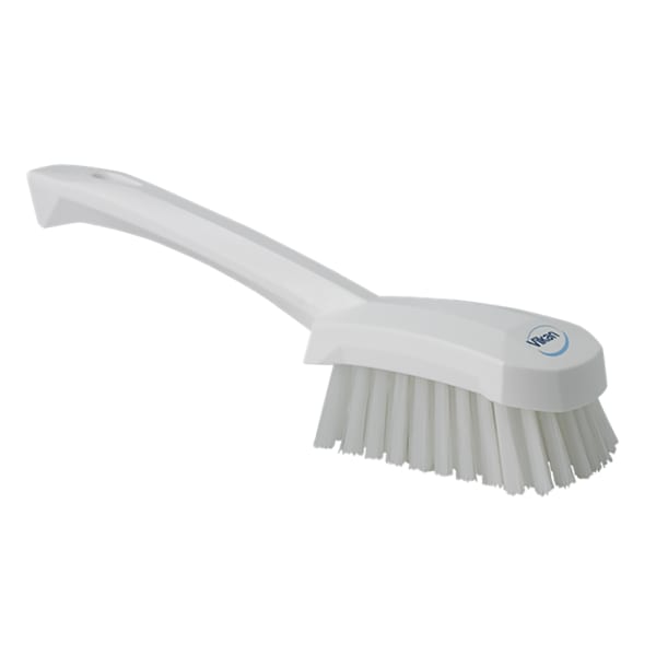 Vikan | Ultra-Slim Cleaning Brush with Long Handle White