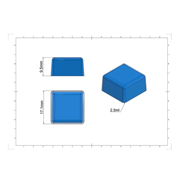 Gummy Silicon Square Mold  Universal Depositor Molds