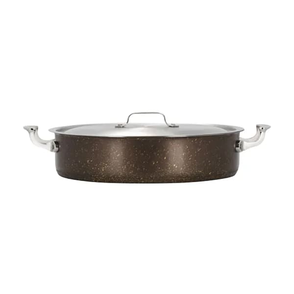 Bistro 6-Quart Stainless Dutch Oven with Lid, Metallic Sold by at Home