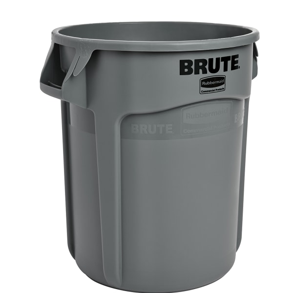 Rubbermaid Brute 20 gal Tote with Lid, Gray