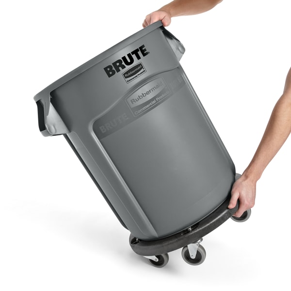 Rubbermaid FG262000DGRN 20 gallon Brute Trash Can - Plastic, Round, Food  Rated