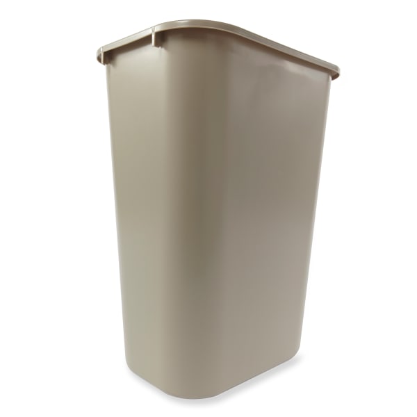 Rubbermaid FG295300 WHT Waste Basket, 6 qt Capacity, Plas