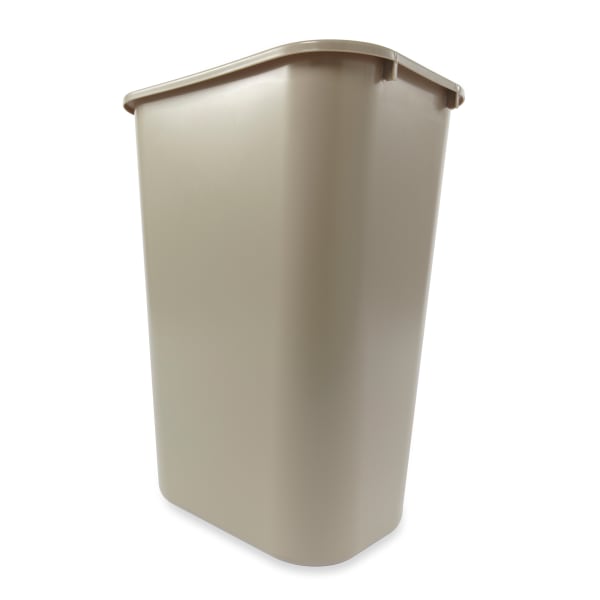 Rubbermaid Wastebasket, L, Wht