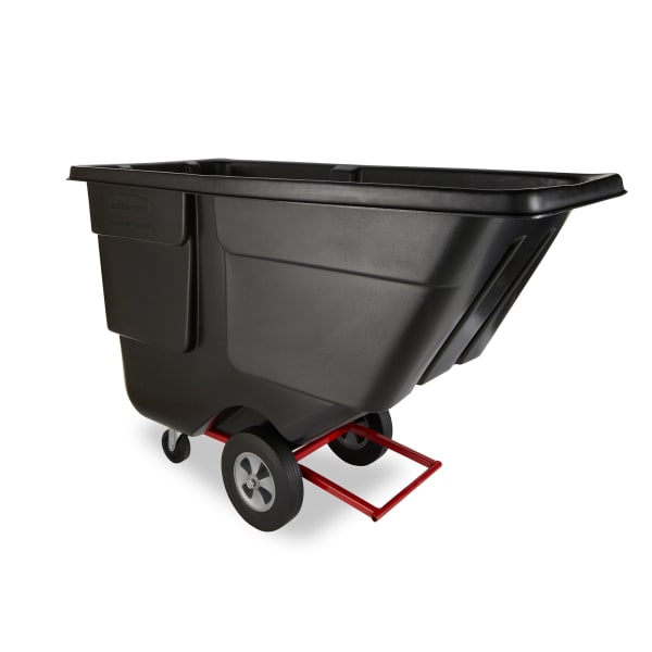 Rubbermaid® Utility Cart w/4 Casters - Black