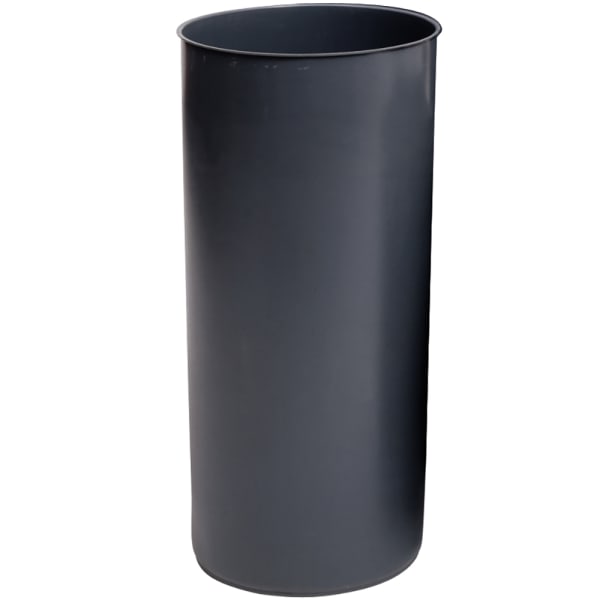 Marshal Classic Container, Round, Polyethylene, 25gal, Black