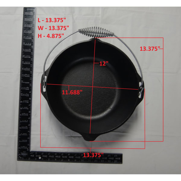 Lodge 7 Qt. Dutch Oven With Spiral Bail Handle - L10D03